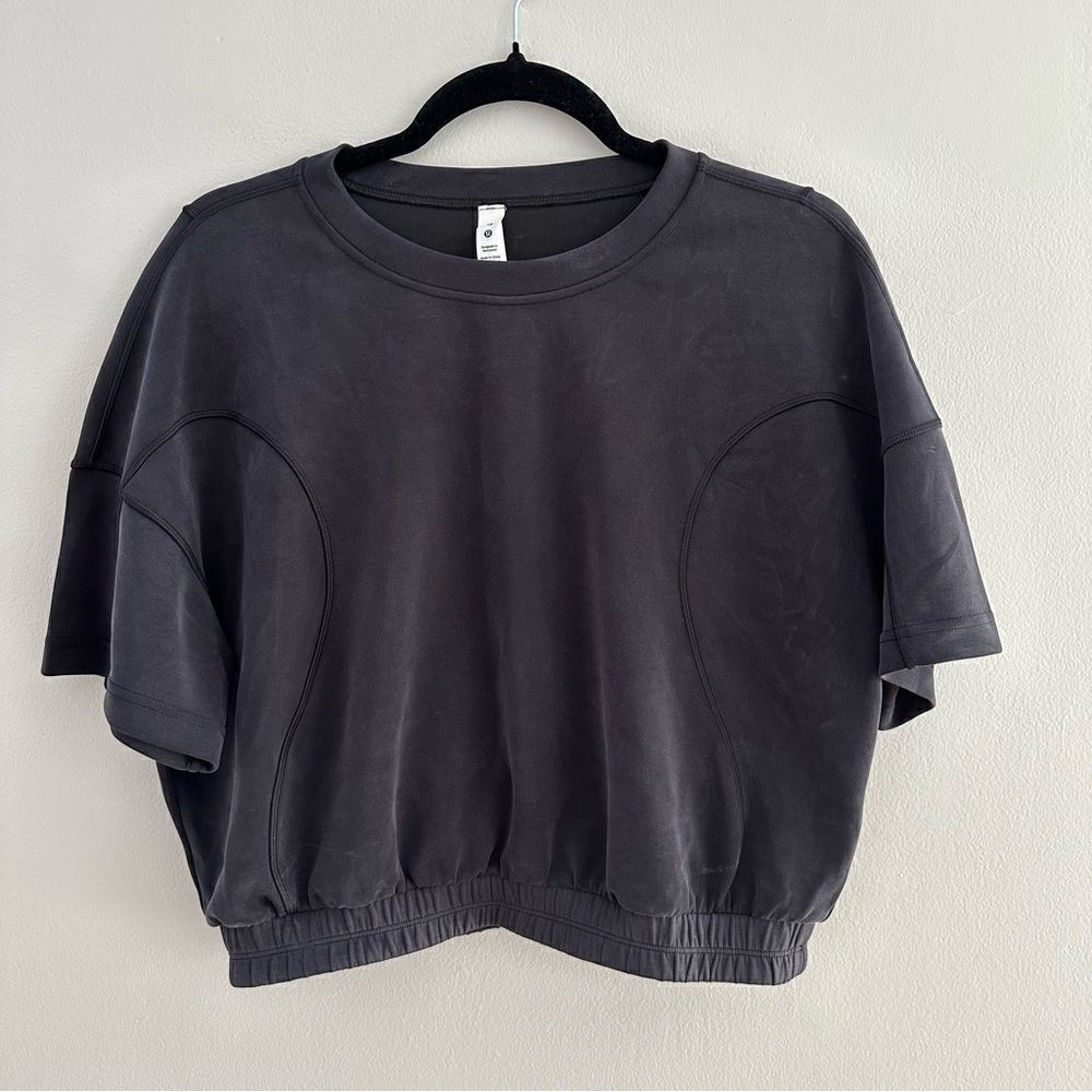 Lululemon Softstreme Gathered T-Shirt Black - Picture 4 of 7